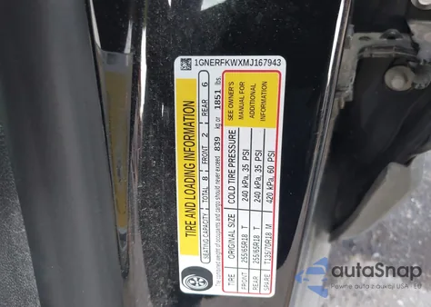 2021 Chevrolet Traverse Fwd Ls z USA, uszkodzony, nr VIN 1GNERFKWXMJ167943